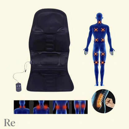 Assento Massageador de Costas e Pescoço com Infravermelho