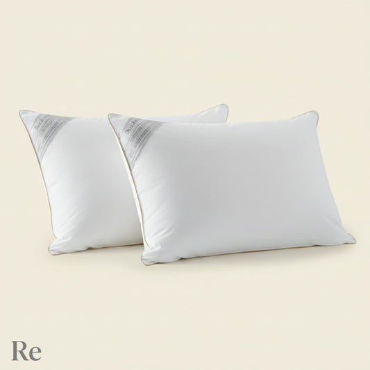 Kit 2 Travesseiros Toque De Pluma 100% Algodão