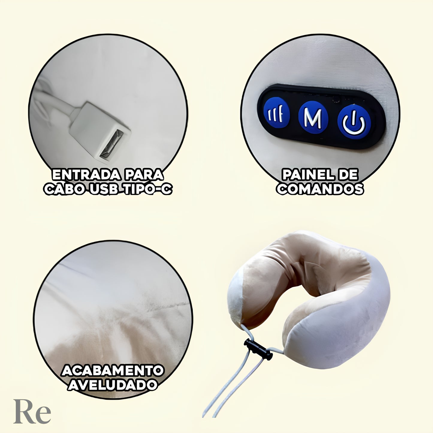Travesseiro Terapêutico de Pescoço