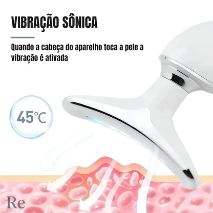 Massageador Facial Aquecido para Rejuvenescimento de pele