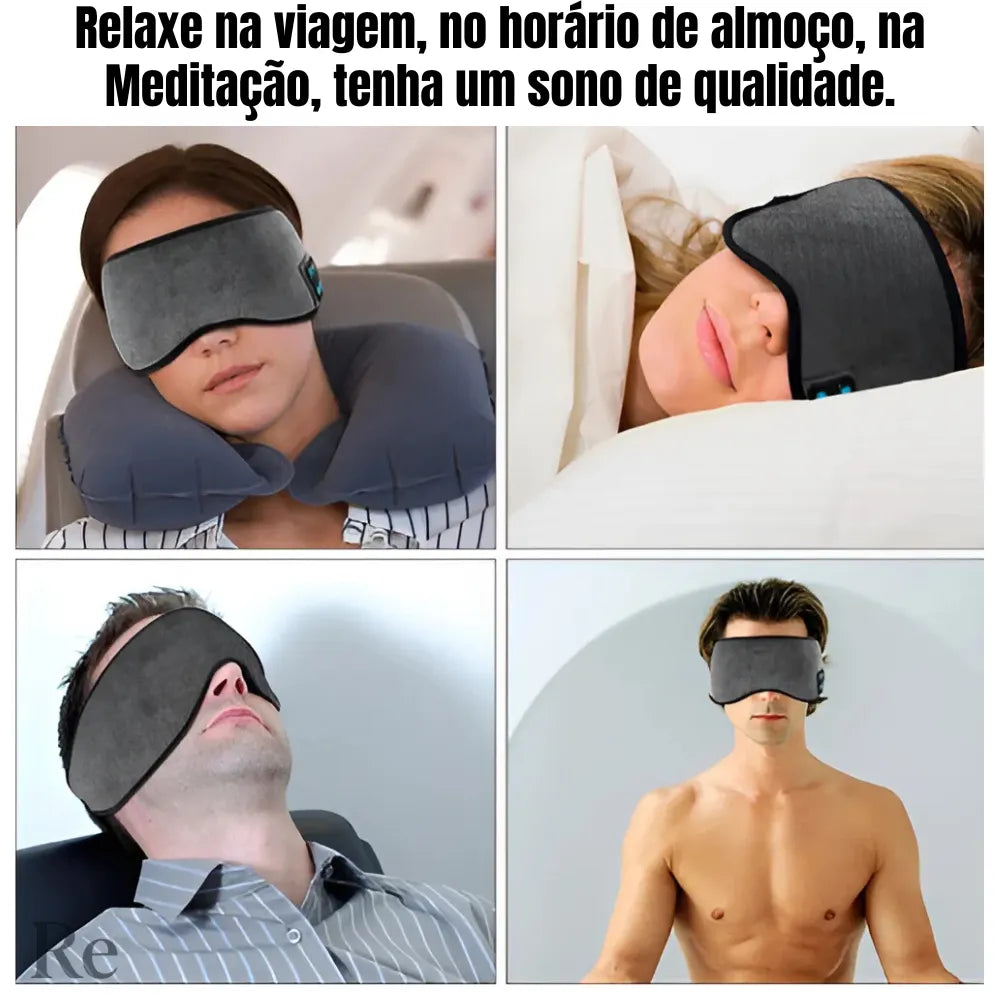 Tapa Olho Para Dormir - Com Fone Bluetooth