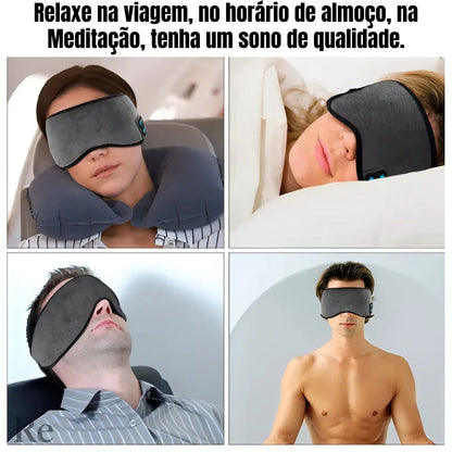 Tapa Olho Para Dormir - Com Fone Bluetooth