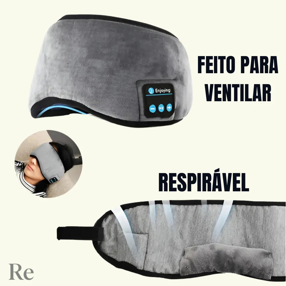Tapa Olho Para Dormir - Com Fone Bluetooth