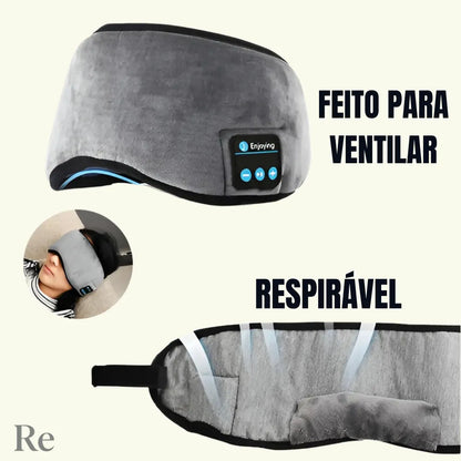 Tapa Olho Para Dormir - Com Fone Bluetooth