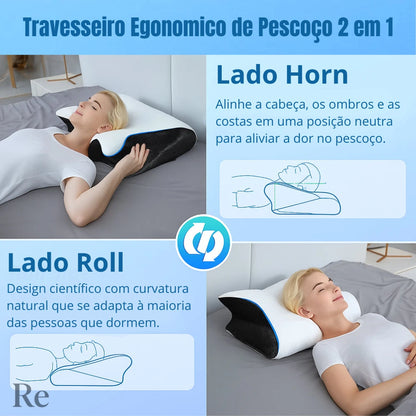 Travesseiro Ortopédico Anatômico com Suporte Premium