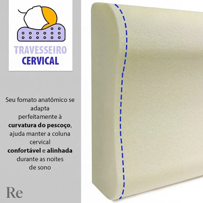 Travesseiro Relivio Cervical Viscoelástico